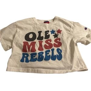 Ole Miss Rebels Cropped Tshirt university of Mississippi